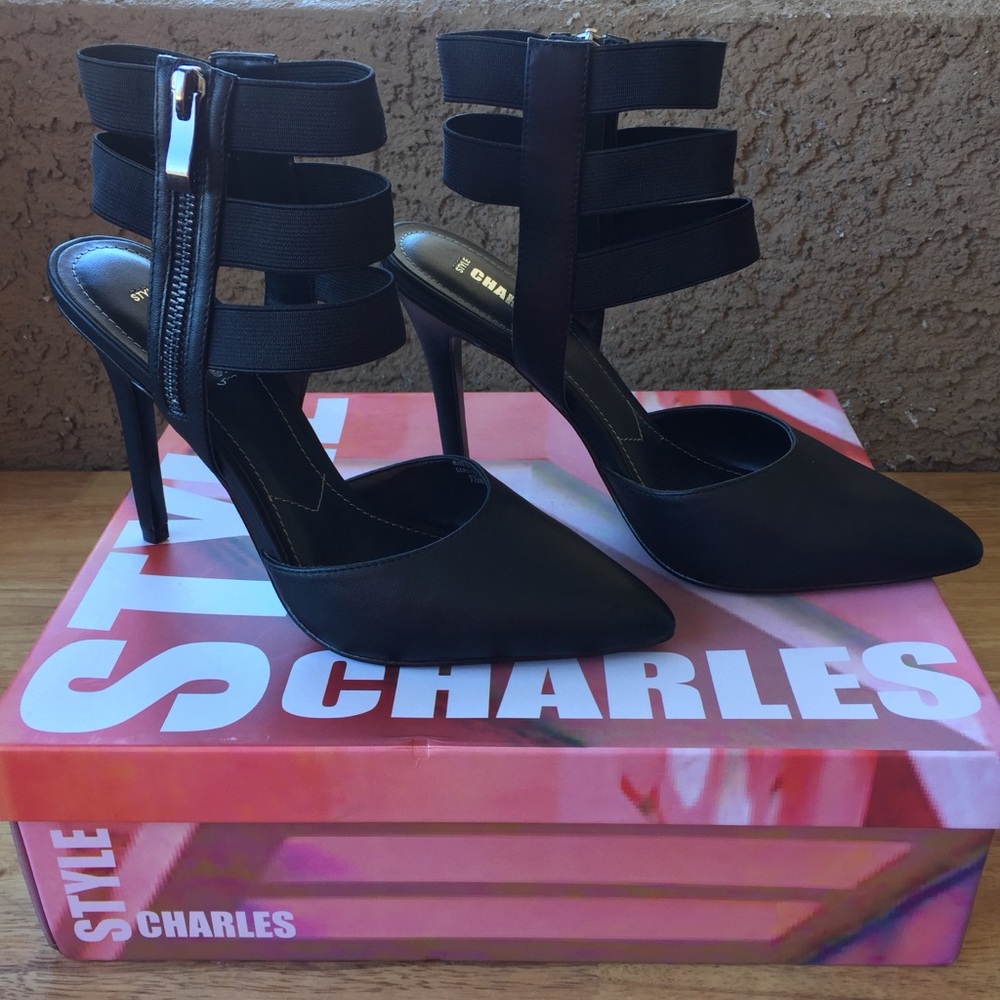 JCPenney Black high heels 3.5 inches